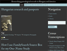 Tablet Screenshot of hungarianfamilyrecord.org